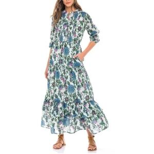 Banjanan Freyja Flower Cotton Bazaar Dress Size Medium